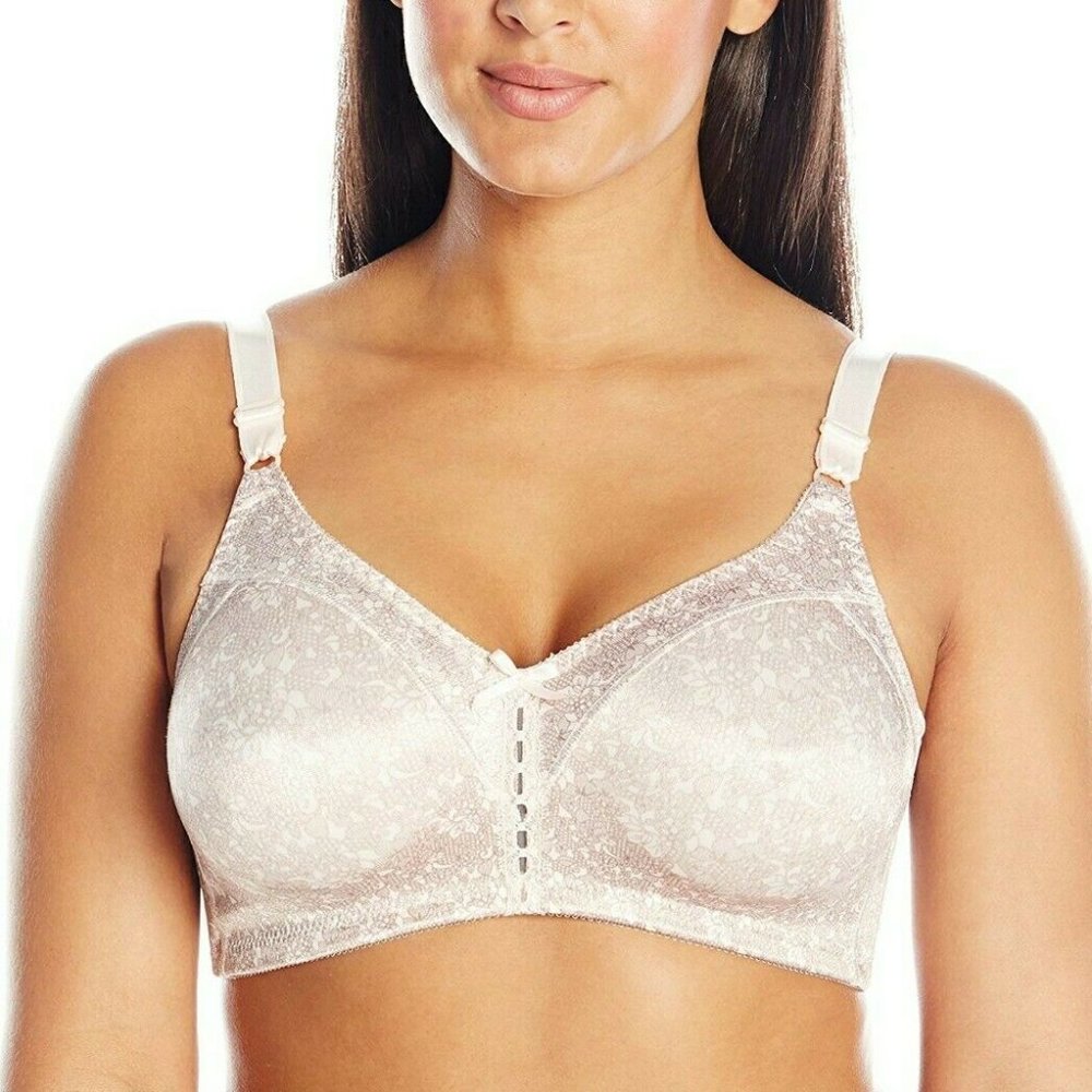 Bali Women's Classic Support Wire Free 36DD Full Figure Bra Brown/Pink DF3820